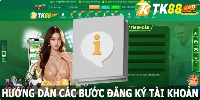 Các bước hướng dẫn đăng ký TK88 thành công