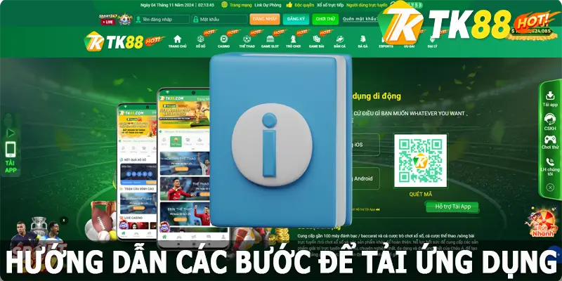 Quy trình tiến hành tải app TK88 đơn giản