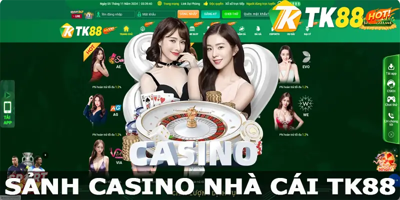 Casino TK88 – Điểm Đến Lý Tưởng Nhất Dành Riêng Cho Bạn